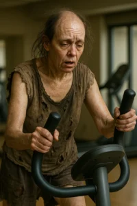 нищая в лохмотьях на эллипсе